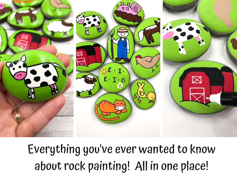 Rock Painting Masterclass, Rockin' the Rock Painting Craze, Digital Course on Painting Rocks, Art Class Project, Art Students Digital Class image 2