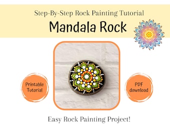 Tutorial per dipingere mandala su roccia: guida fai da te facile (download PDF)