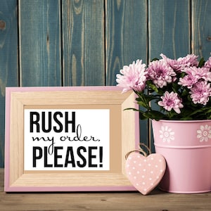 Rush My Order, Expedited Processing for Items, Add to Cart with Desired Items
