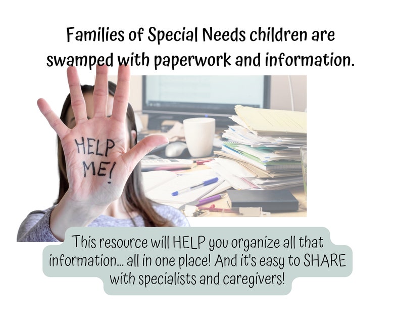 Special Needs Binder Medical Binder Autism Binder Fillable Etsy