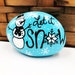 Let It Snow Painted Rock Snowman Hand Painted Rock Teacher - Etsy