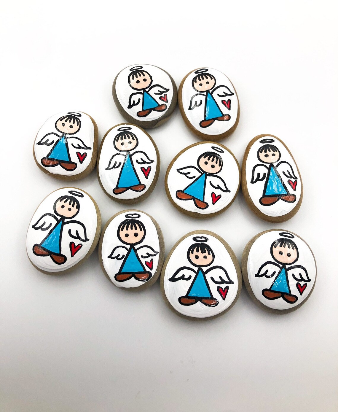 Pocket Pebble Boy Angels Bag of 10 Pocket Angel Minis Pocket Etsy