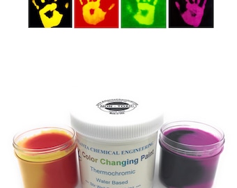 Temperature Activated Color Changing Thermochromic Paint Multiple Colors