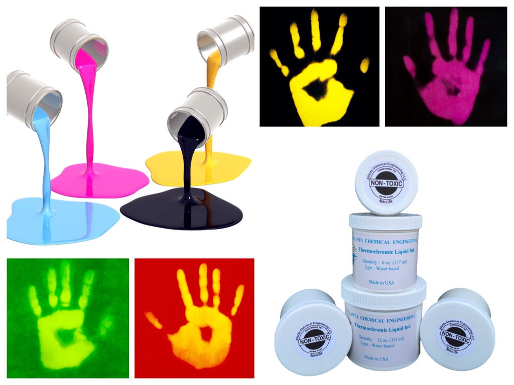 Color Changing Temperature Activated Heat Sensitive Thermochromic