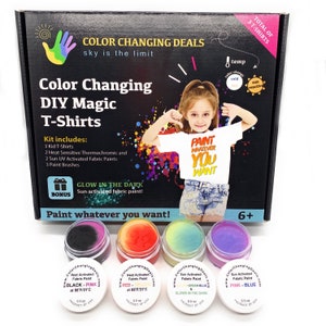 Temperature Heat Activated Color Changing Paint Thermochromic BLACK  changing YELLOW at 82⁰F