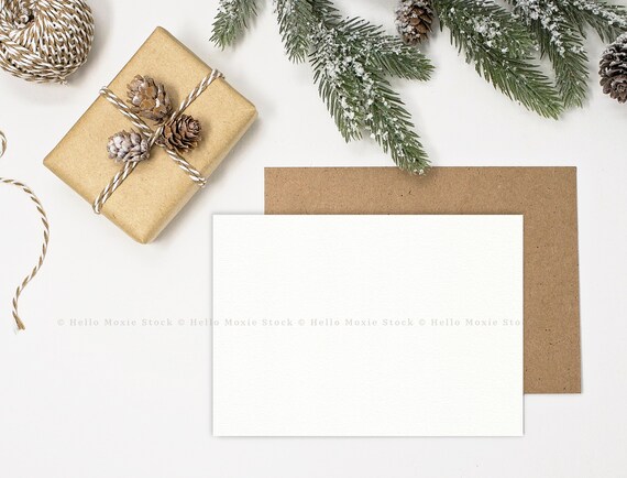 Christmas Styled Stock Photography Christmas Card Mockup