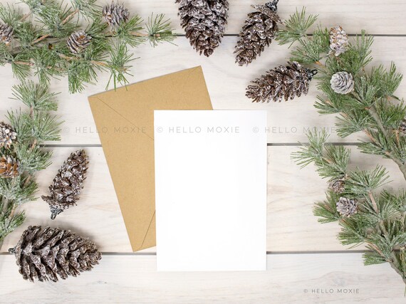 Rustic Card Mockup Rustic Styled Stock Photography