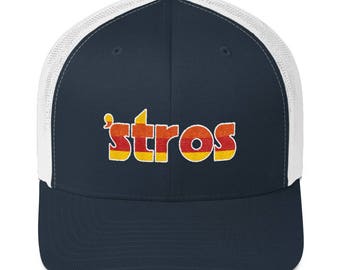 rainbow astros hat