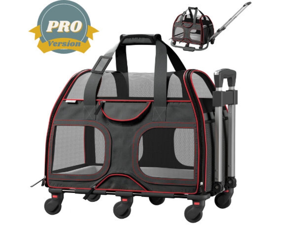 Katziela® Luxury Rider PRO Pet Carrier With Removable Wheels Etsy