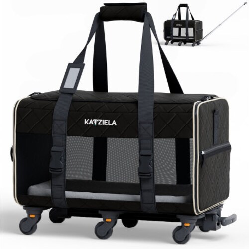 Katziela® Luxury Rider PRO Pet Carrier With Removable Wheels Etsy