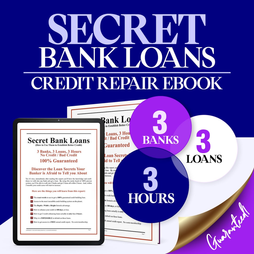 Legal Credit Loophole 3 Banks 3 Loans 3 Hours Improve or Build Your