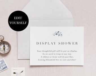 Display Shower Card Etsy