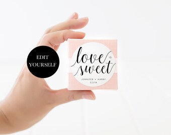 Love is Sweet Label - Etsy