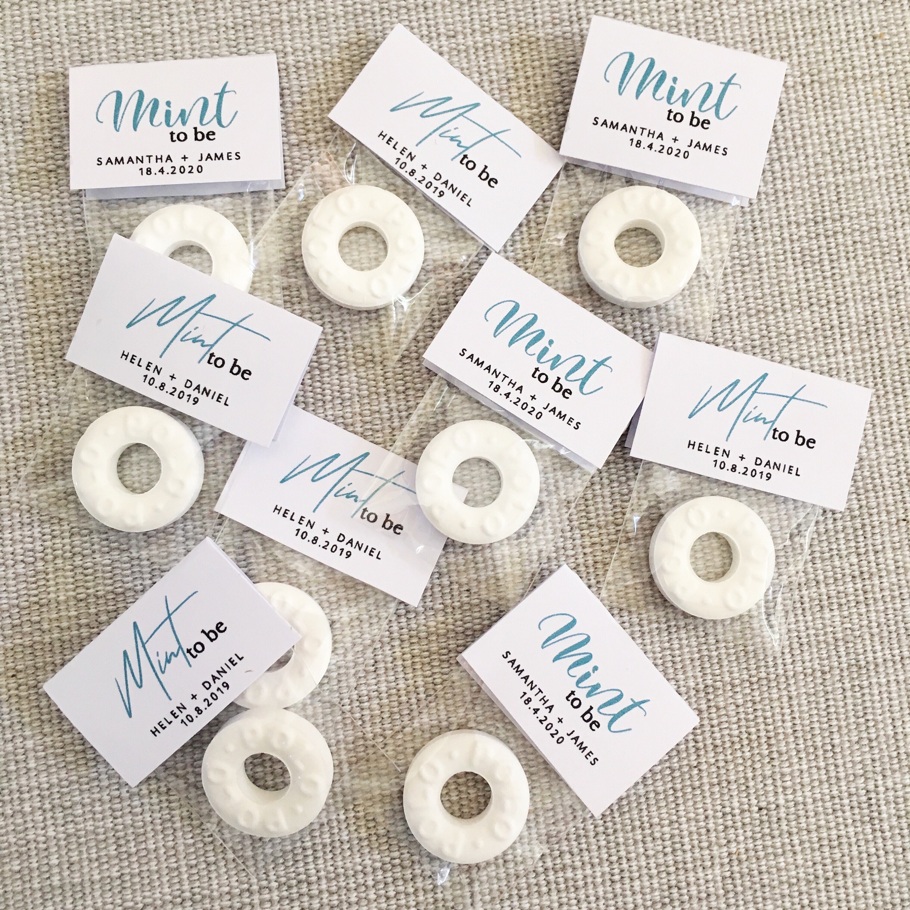 Printable Mint Favor Tags Mint Favor Labels Mint Wedding ...