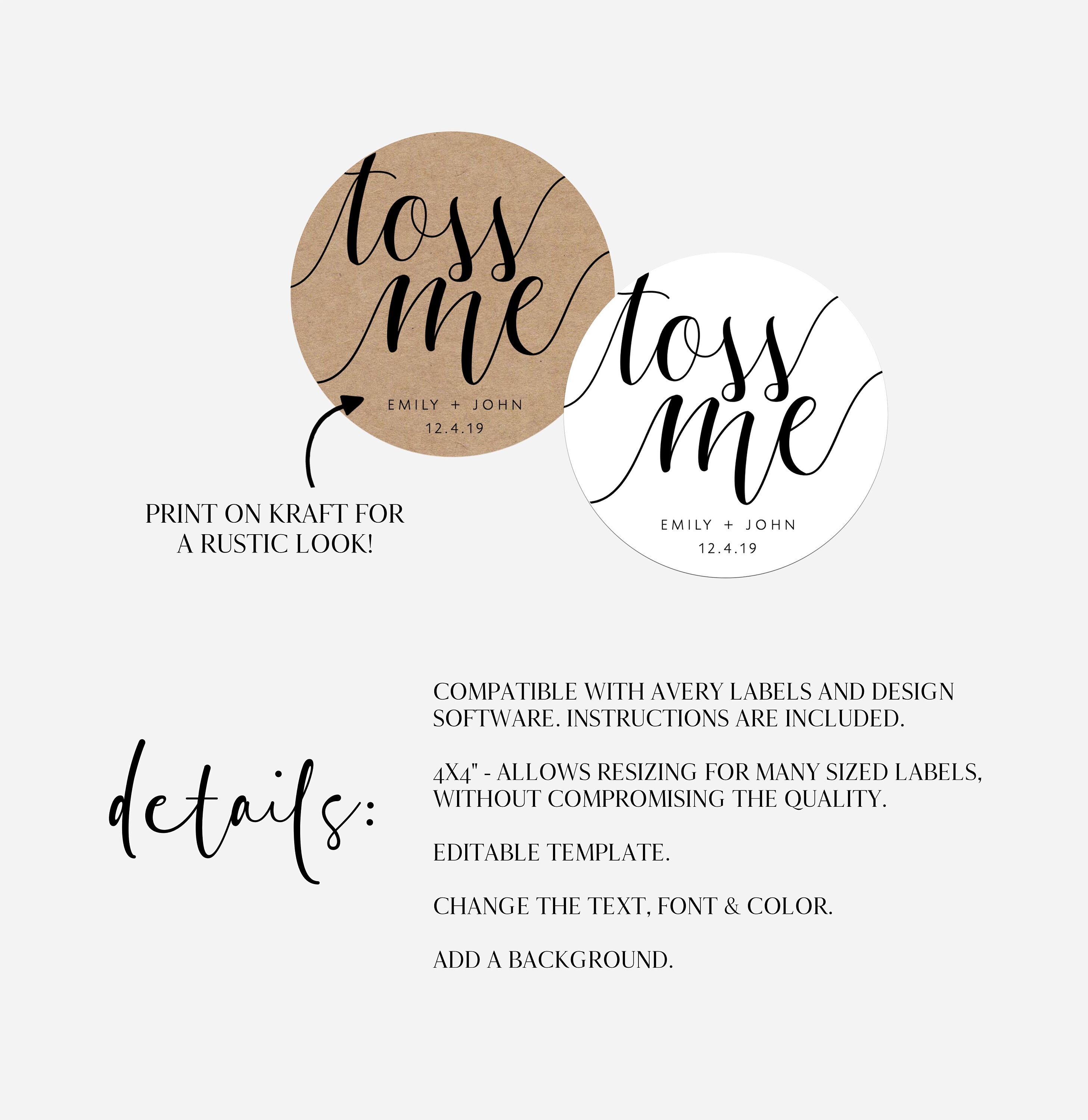 Confetti Labels Printable Confetti Stickers Confetti Label Etsy