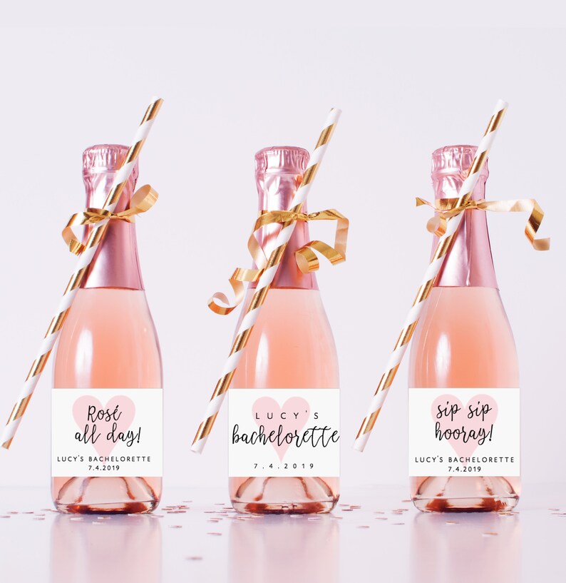 Bachelorette Mini Wine Labels Bachelorette Mini Champagne - Etsy