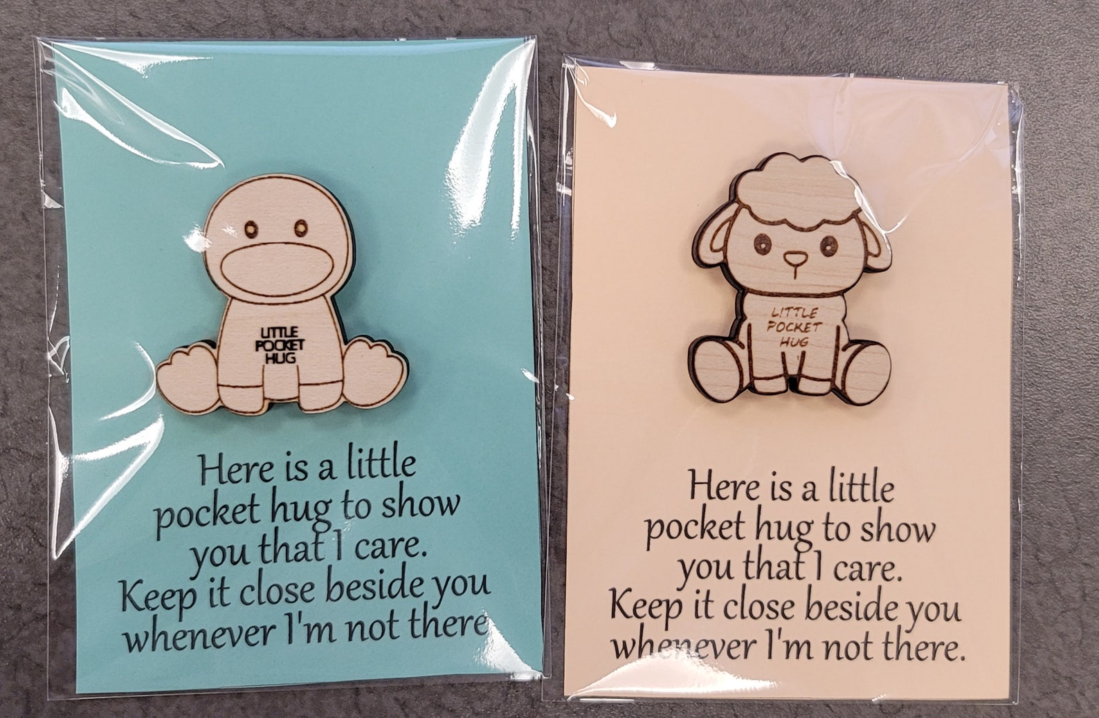 Pocket Hug, Thinking of You Token Etsy