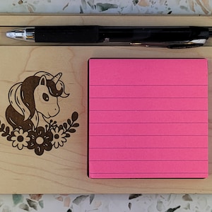 Unicorn Sticky note holder, post-it note holder, sticky note/pen holder