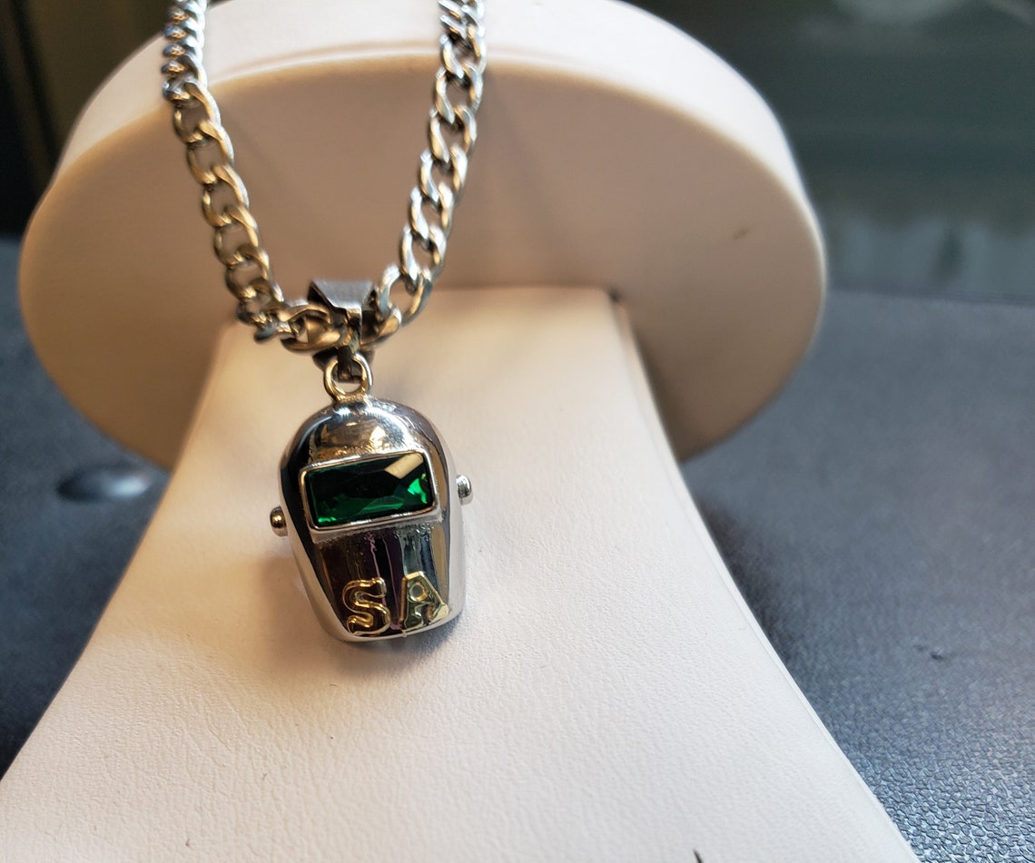 Welder Hood Charm W/2 Gold Inicials Etsy