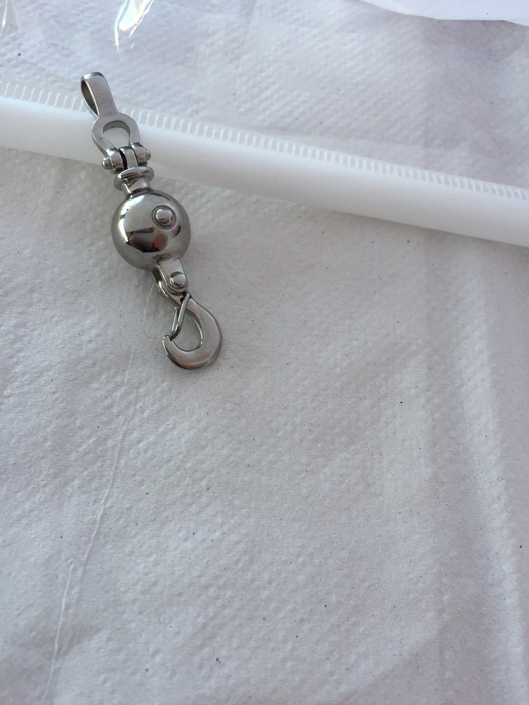 Crane ball and hook necklace sale
