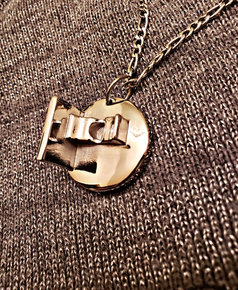 Pancake Welding Hood Necklace Etsy