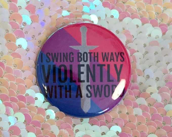 Swing Both Ways Button Etsy