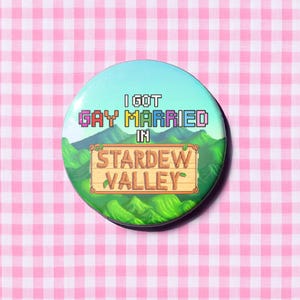 Gay Married in Stardew Valley Button