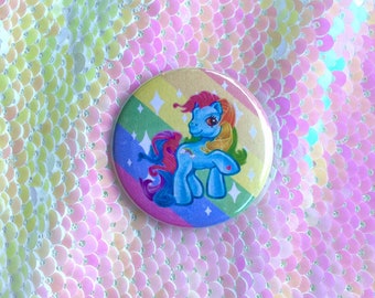 Vintage-Look My Little Pony Gay Pride Button