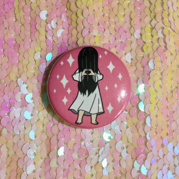 Sadako Horror Cutie Button