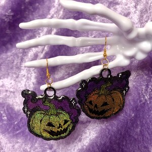 Haunted Jack-o-lantern Earrings