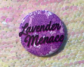 Lavender Menace Button