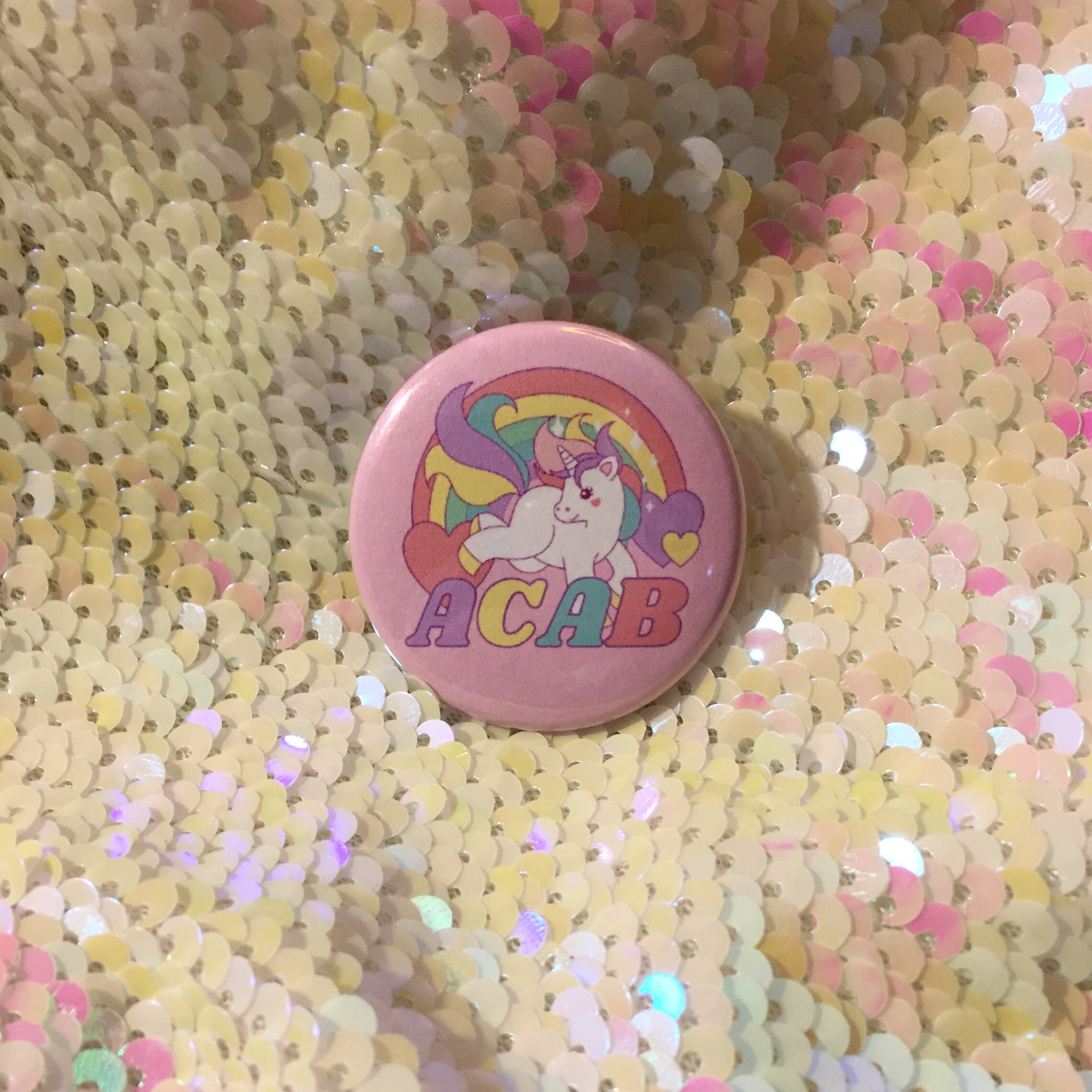 ACAB Pastel Kawaii Button