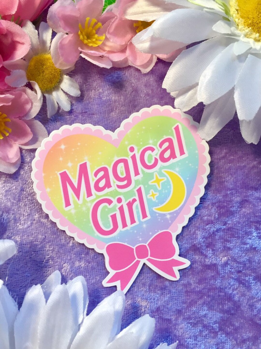 Magical Girl Vinyl Sticker - Etsy