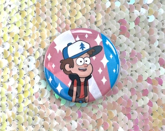 Dipper Trans Pride Button
