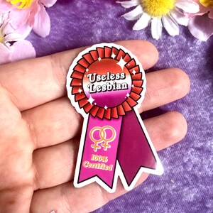 SALE Useless Lesbian Vinyl Sticker