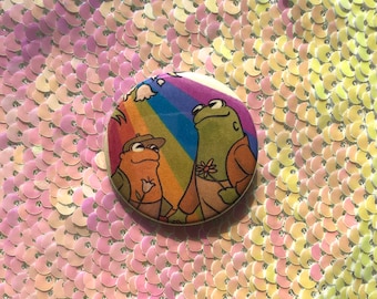 Botón del Orgullo Gay de Rana y Sapo