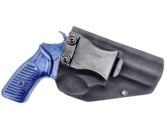 ルガー SP101 ホルスター - カイデックス ホルスター - 右手用 IWB - 左手用 OWB - タクティカル ブラック カイデックス - 3 インチ バレル