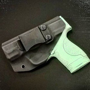 Fondina Smith and Wesson M&P Shield 9mm Kydex per mano destra OWB Tactical nera
