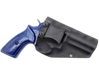 Funda Ruger GP100 - Cañón de 4,2 pulgadas - Kydex negro táctico - Mano derecha IWB - Mano izquierda OWB - .357 Magnum
