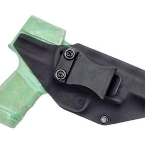 Springfield Hellcat RDP Holster - Right Hand IWB - Left Hand OWB - Black Kydex Holster - Micro-Compact 9mm - Optic Cut
