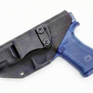Glock 48 Holster - Tactical Black Kydex Holster - IWB Left Handed - OWB Right Handed