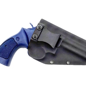 Smith & Wesson Model 686 .357 Magnum Revolver 4 Inch Barrel Kydex Holster - Right Hand IWB - Left Hand OWB - Tactical Black Kydex