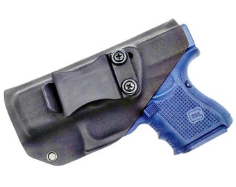 Glock 26 Holster - Tactical Black Kydex Holster - OWB Right Handed