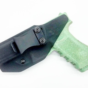 Glock 17, Glock 22, Glock 31 Kydex Holster - Black Kydex - Right Hand OWB - Left Hand IWB