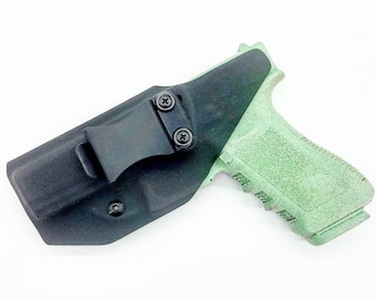 Glock 17, Glock 22, Glock 31 Kydex Holster - Black Kydex - Right Hand OWB - Left Hand IWB