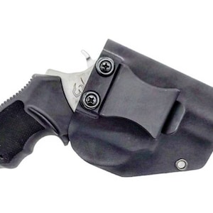 Taurus 856/605 Holster - 38 Special Revolver - Right Hand IWB - Tactical Black Kydex Holster