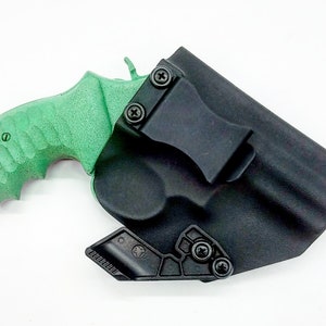 Smith & Wesson Model 686 .357 Magnum Revolver 3 Inch Barrel Kydex Holster - Right Hand IWB Concealment Claw - Tactical Black Kydex - L Frame
