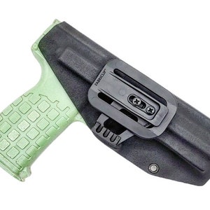 Funda Kel-Tec PMR-30 - Funda táctica de Kydex negra - IWB para mano derecha con borde de tela - No necesita cinturón