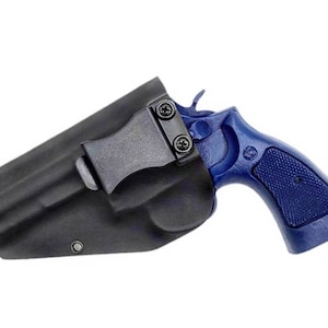 Smith & Wesson Model 686 .357 Magnum Revolver 4 Inch Barrel Kydex Holster - Right Hand OWB - Left Hand IWB - Tactical Black Kydex