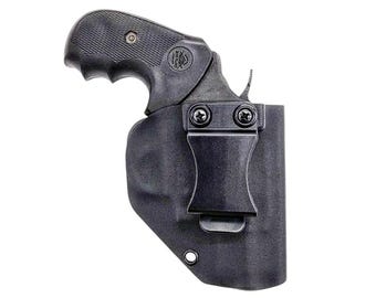 Rock Island Model 206 .38 Special Holster - 2 Inch Barrel - M206 Revolver - Tactical Black Kydex - Right Hand IWB - Left Hand OWB